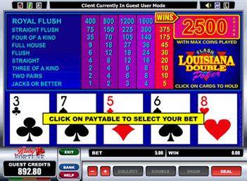 video poker in louisiana.